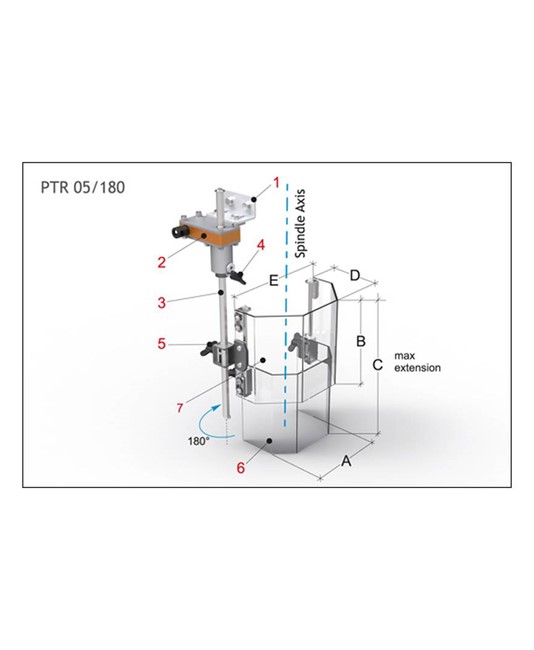 Riparo telescopico per Trapani a colonna Riparo telescopico per Trapani a colonna